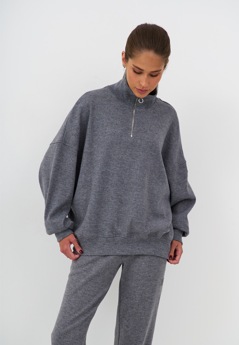 Джемпер Delon Ribbed Grey