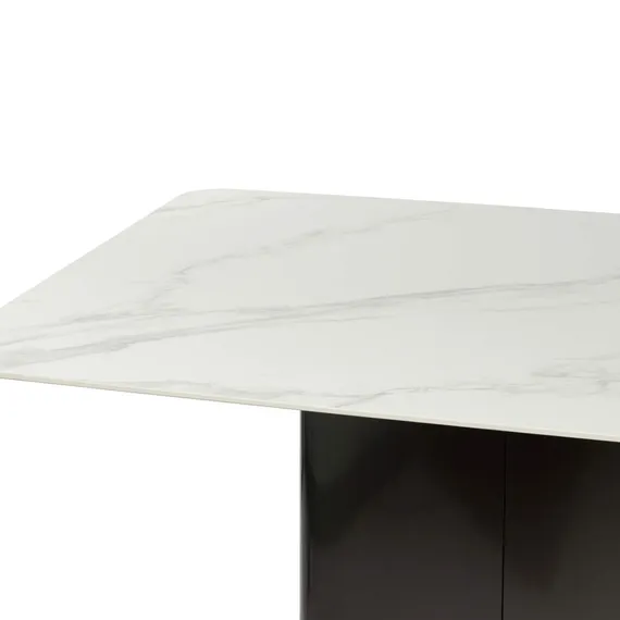 Обеденный стол Arrell 200х100 см, белая керамика