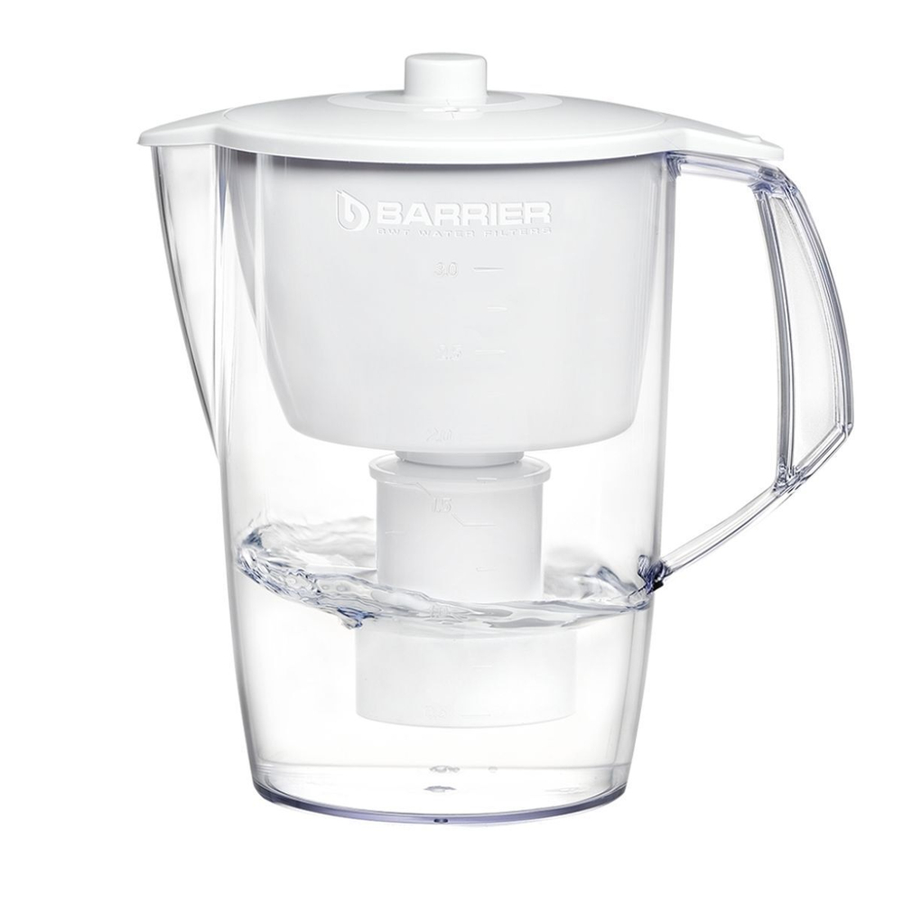 Фильтр-кувшин Барьер, Лайт, 1 ступ, 3 л, бел