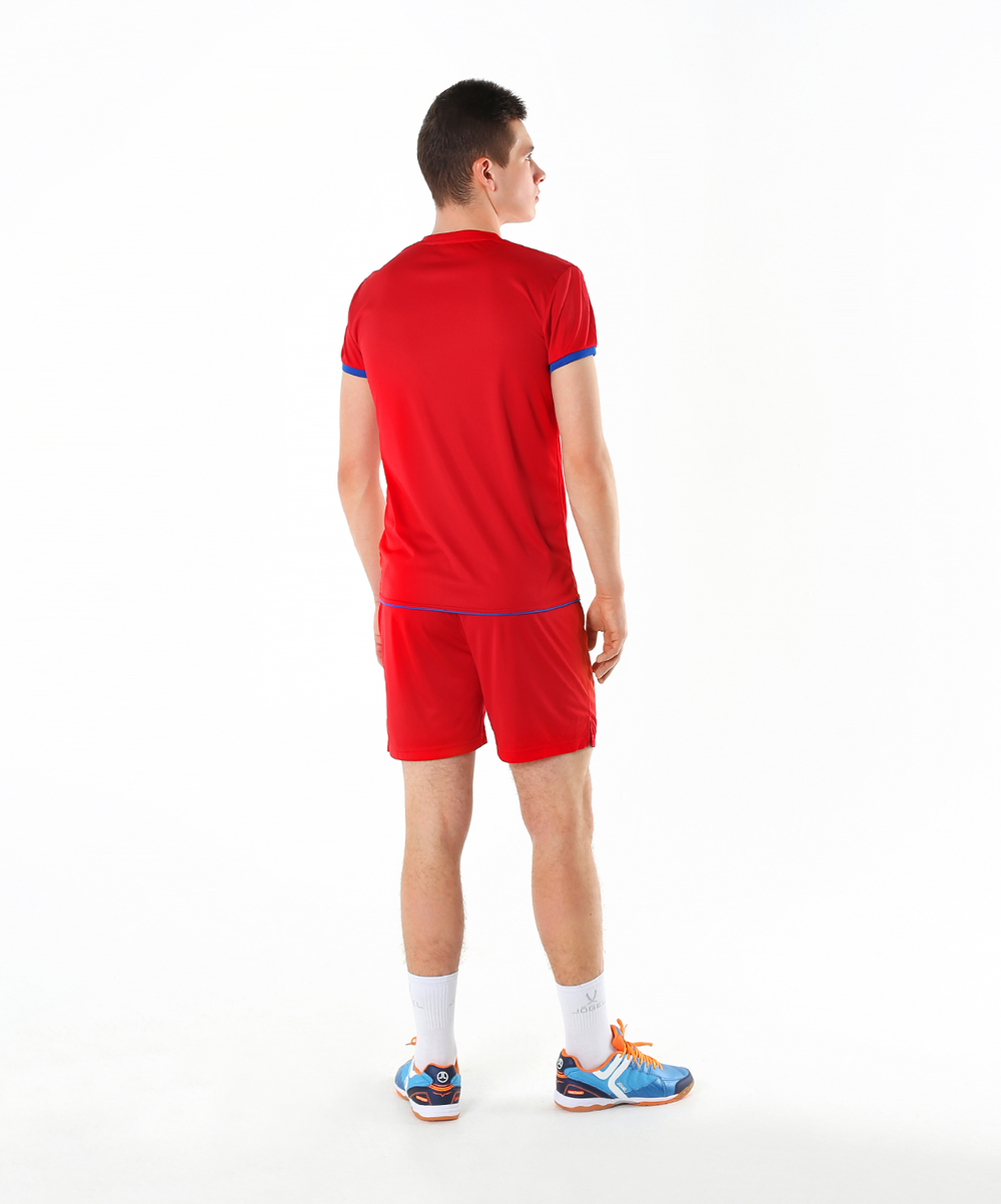 Шорты волейбольные JVS-1130-021, красный/белый, детский