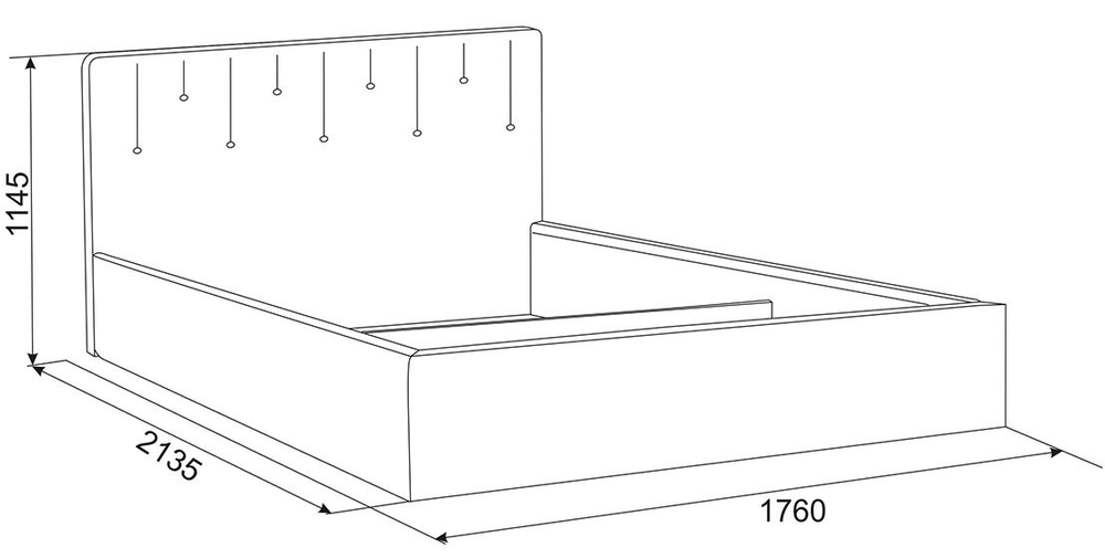 Кристи-2 (MebelSon) Кровать двухместная 1600мм