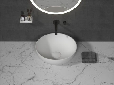 Раковина-чаша каменная круглая Slim 39 см 39x39x14,5 Armadi Art 879-39