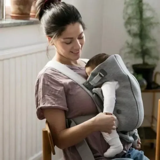 Эргорюкзак Baby Bjorn Mini 3D Jersey, Dark gray