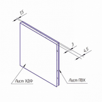 Добор KAPELLI для "F" наличника Белый ПВХ/МДФ 2070*200*5