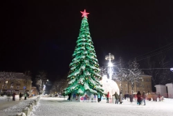 Уличная елка Таежная Премиум зеленая 11 м., ствольная, ПВХ, Green Trees (GT11TAPVC)