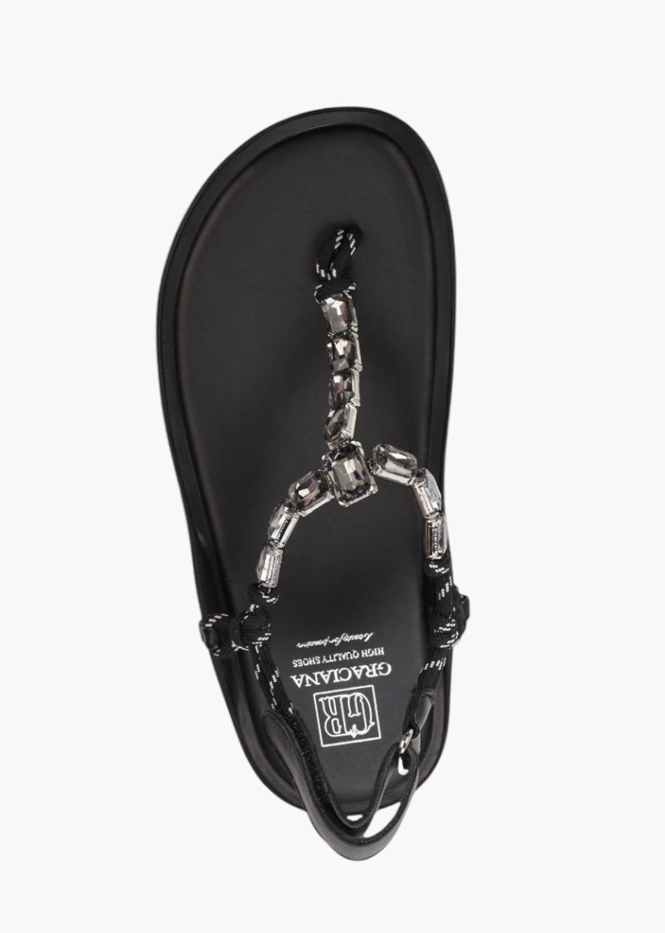 S8-8061-3-2 black-25L Женские сандалии 