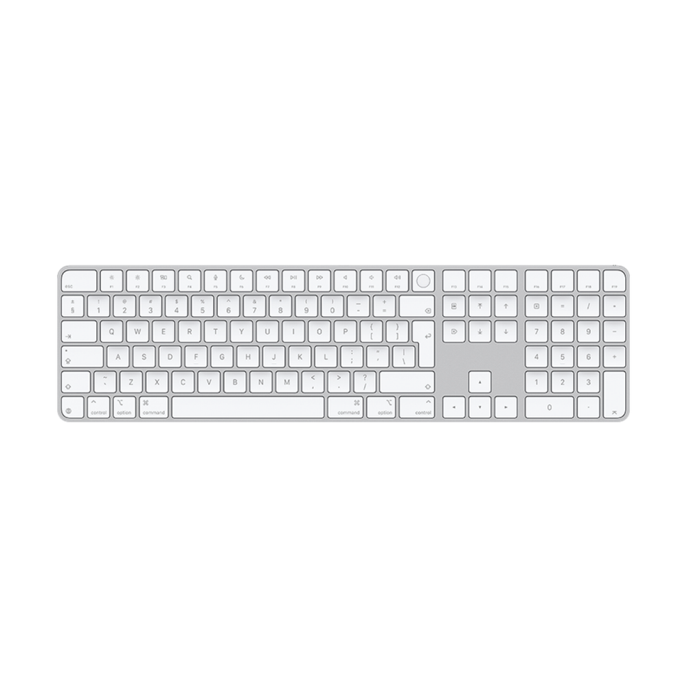 Magic Keyboard with Touch ID and Numeric Keypad for Mac models with Apple silicon - Russian - White Keys,Model A3119