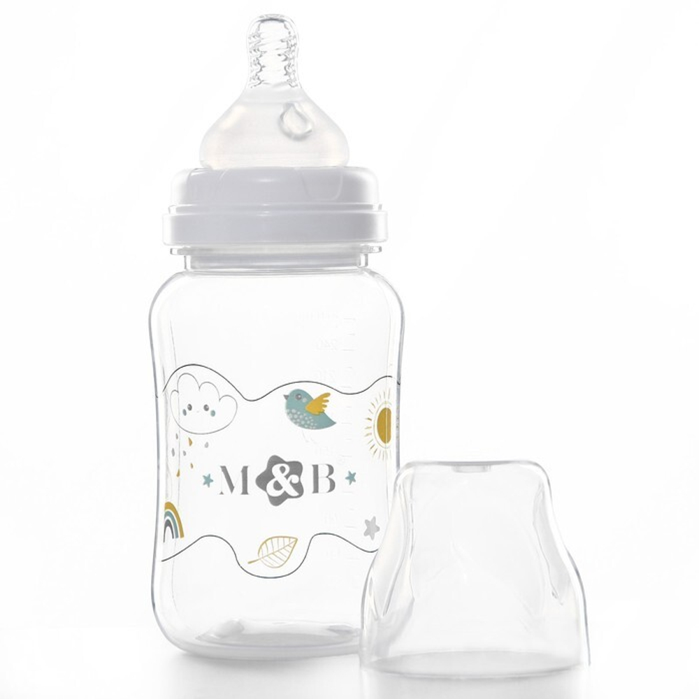 7701970 Бутылочка для кормления, широкое горло, 270 мл.