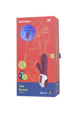 Вибратор Satisfyer Hot Bunny с функцией нагрева красный 17,5 см