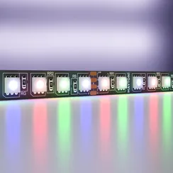 Светодиодная лента 24В 5050 21Вт/м Цветная (RGB) 5м IP20 Black Led Strip 20038