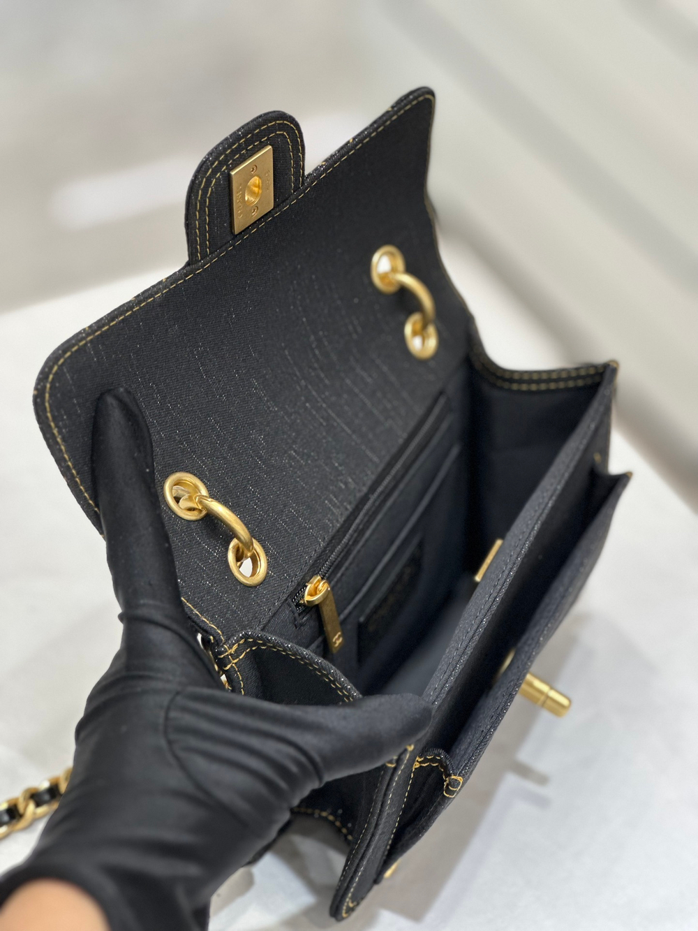 Chanel 23S Denim Mini Flap Bag