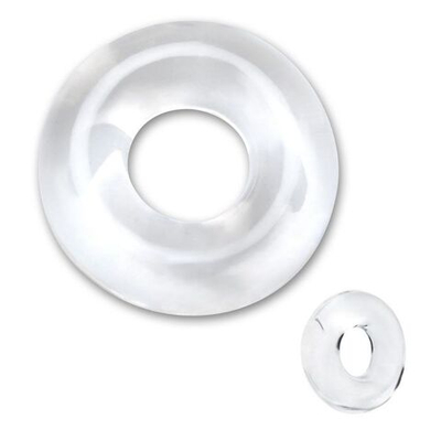 Плотное толстое прозрачное кольцо на пенис (Цвет: прозрачный)