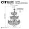 CL310262 RITZ Золото Люстра