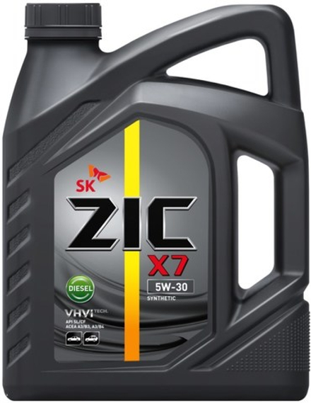 Моторное масло ZIC X7 Diesel 5w30 6л синетика