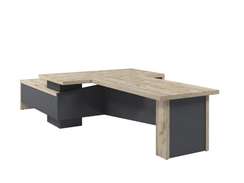 Стол правый 1800х2000х750 с опорной тумбой и брифингом 1700 T-918R.0000-02