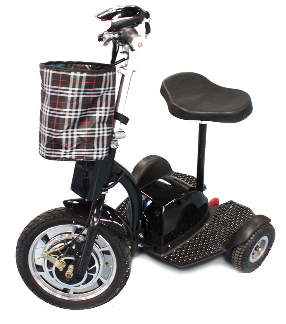 Трехколесный электросамокат Mytoy, цвет черный