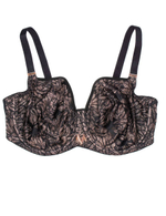 Бюстгальтер с мягкими гипюровыми чашками (Размер: 85E) (Цвет: черный)