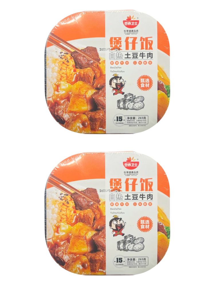 Саморазогревающийся рис Shandong Говядина, картошка 265 г x 2 шт