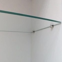 Полкодержатель (держатель для стеклянных полок) толщина 3-9мм никель, комплект 12шт. OTLEX.