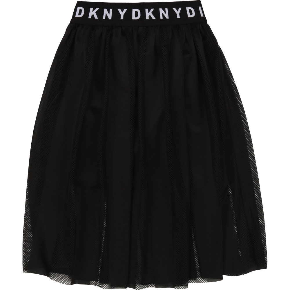 Юбка (сетка) DKNY Черный/Пояс-резинка с логотипом (Девочка)