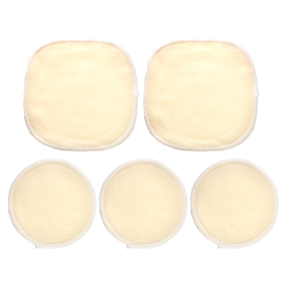 AfterSpa, многоразовые хлопковые спонжи для снятия макияжа с сумочкой для стирки, набор из 6 предметов