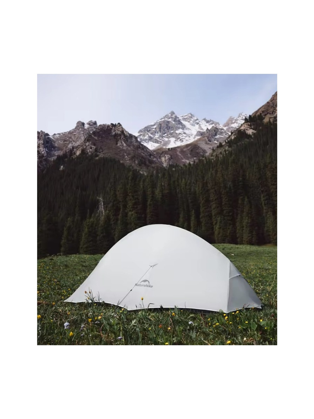 Палатка Naturehike Cloud Up UL Si 1-местная, алюминиевый каркас, серая