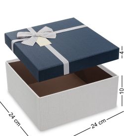 Packing Symphony WF-79-A Набор коробок из 3шт «Квадрат» цв.бел./син.