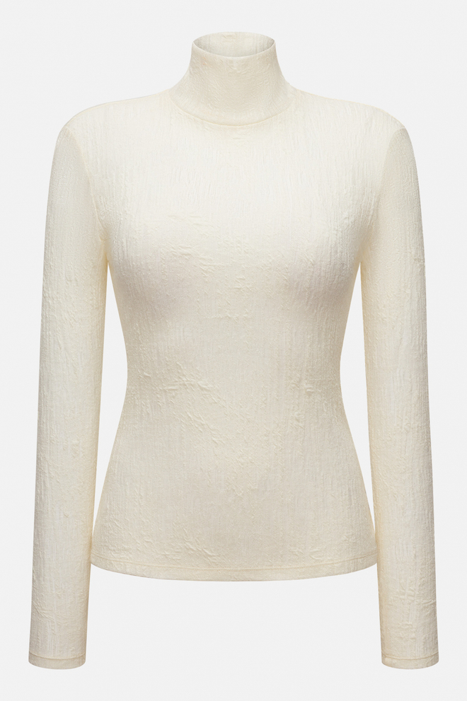 Водолазка из фактурной шерсти