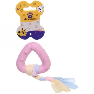 Игрушка для собаки «Baby-Треугольник» 18*7,2см цвет розовый Ultramarine