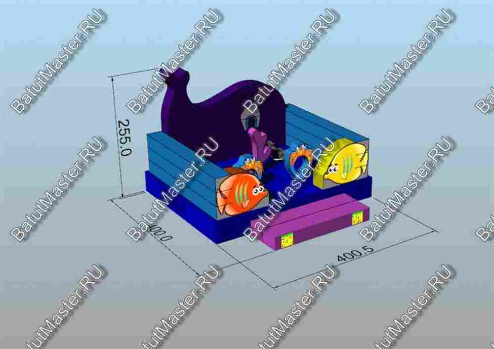 Коммерческий надувной батут "Морское царство 2"