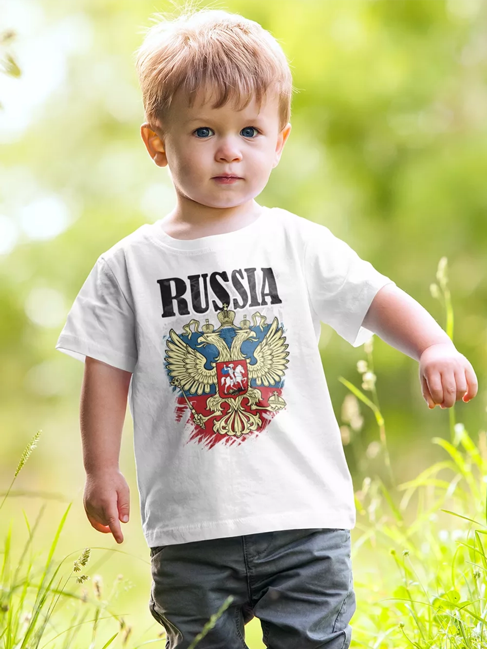 Футболка с гербом России
