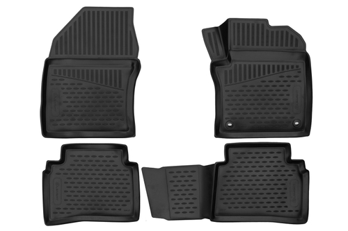 Коврики в салон для TOYOTA Prius (XW50) 2015-, правый руль, Лифтбек, 4шт. (полиуретан) ELEMENT3DA0N127210K