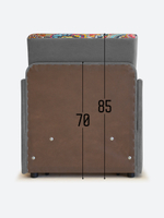 Кресло-кровать "Миник" с подлокотниками, купон Хаски