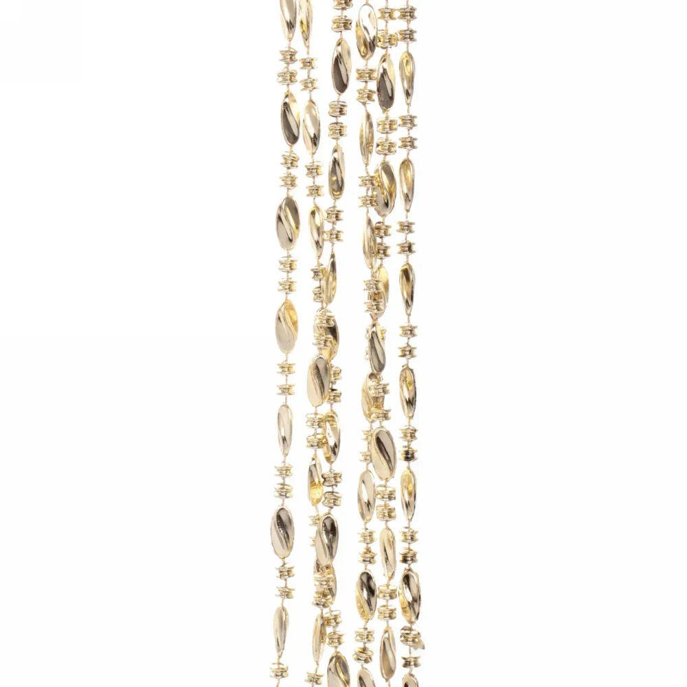 Бусы на ёлку 2м «Льдинка», Шампань