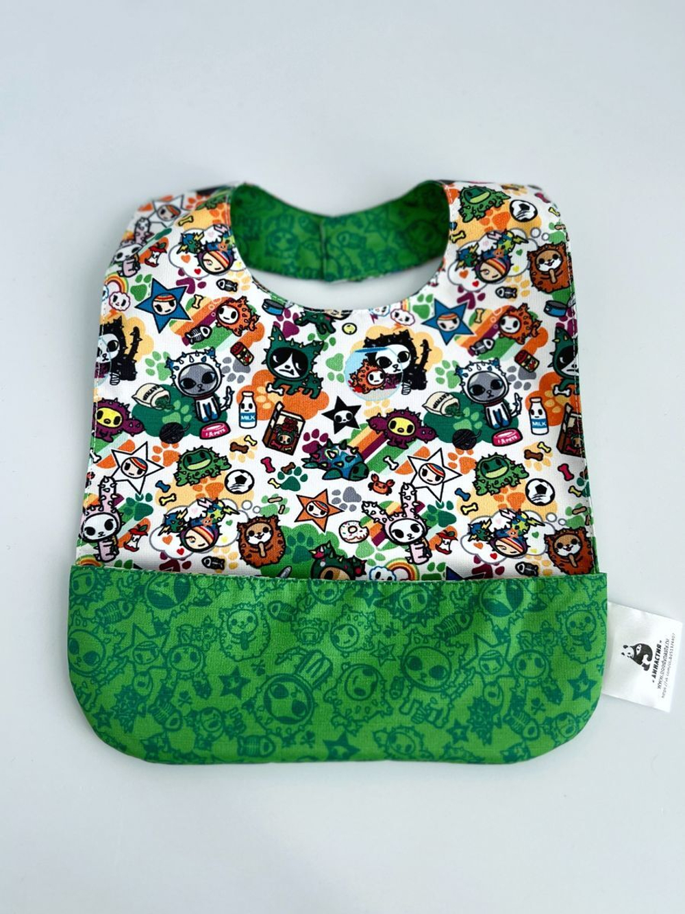 нагрудник непромокаемый двухсторонний для кормления