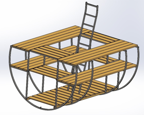 Полки для цилиндрического погреба "10" ЕЗПИ - арт.559632