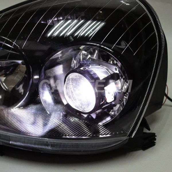 Фары Лада Приора передние с 2-мя Bi LED модулями, черная маска