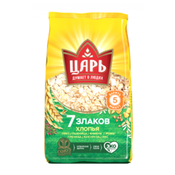 Хлопья Царь 7 злаков 400 гр