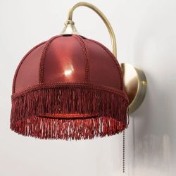 Citilux Базель CL407313 Бра с бордовым абажуром и выключателем