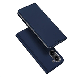Чехол книжка из PU кожи синего цвета от Dux Ducis для Xiaomi Redmi Turbo 4 и Poco X7 Pro, серия Skin Pro Series Case