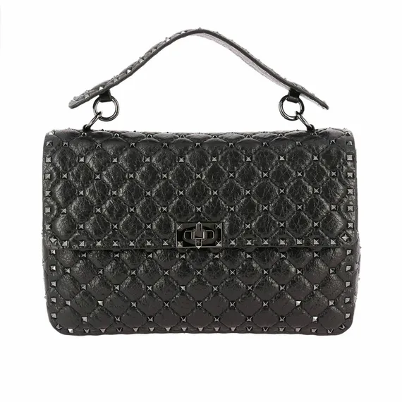 Сумка Valentino Rockstud Spike Medium черный