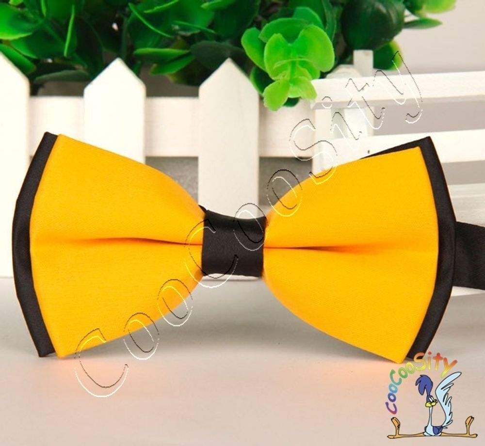галстук-бабочка желтаяс черным, WG010