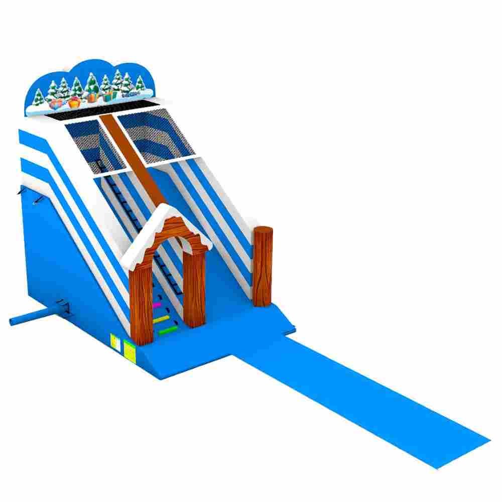 Коммерческий надувной батут «Зимняя горка Арктика», 6*4*6 м