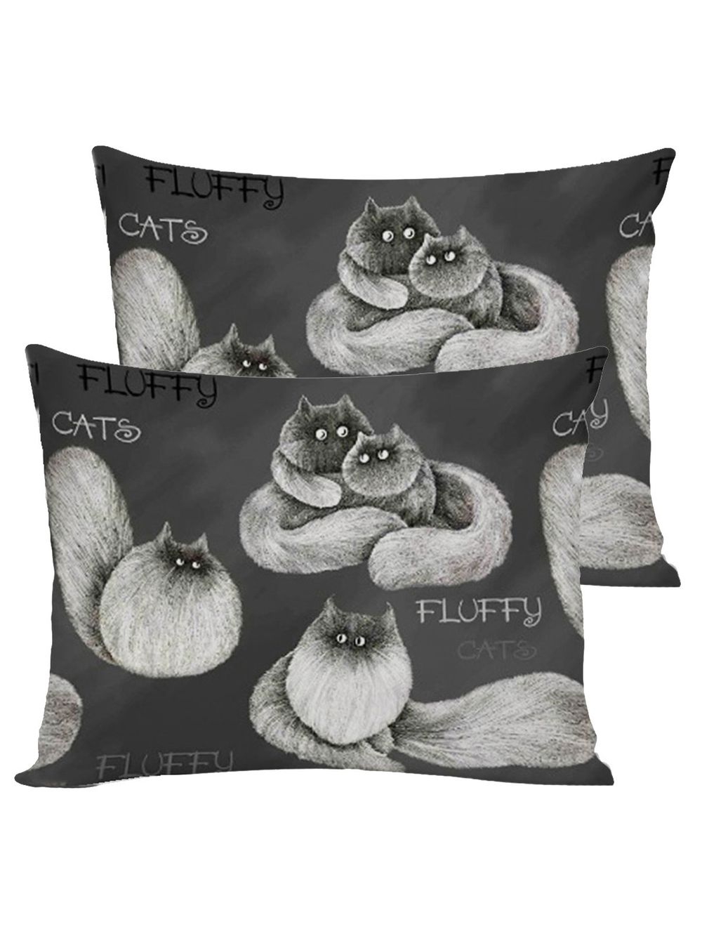 Постельное белье поплин Сказка "Fluffy" семейное Наволочка 50х70 см 2 шт Простынь на резинке 160x200 см Пододеяльник 145x215 см 2шт