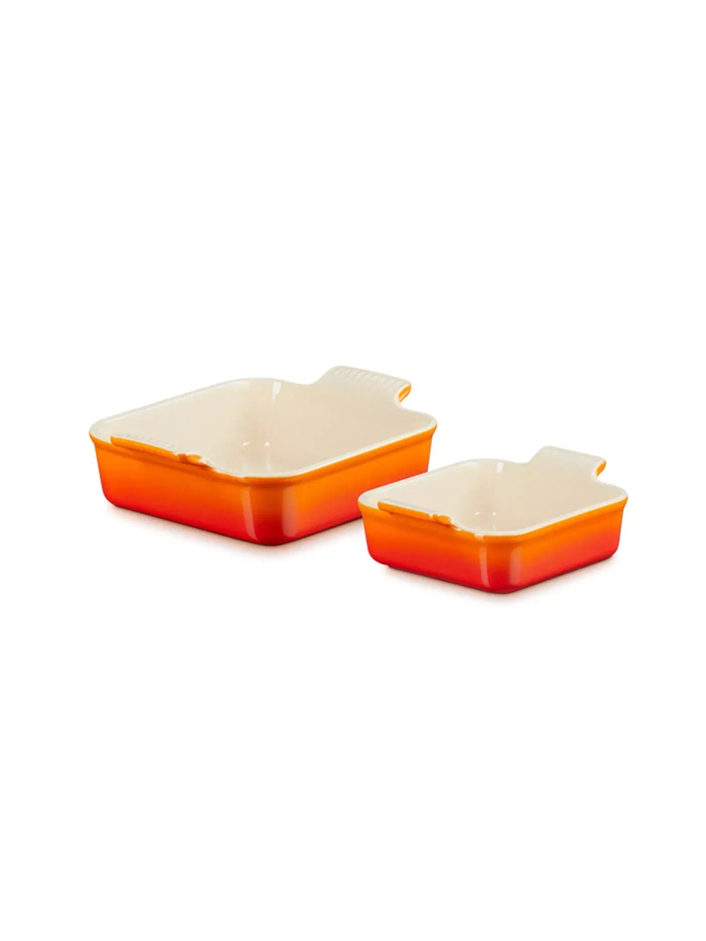 Le Creuset - Набор квадратных форм 20+13 см для выпечки на огне. / артикул   79094000900080  / GTIN 843251176731
