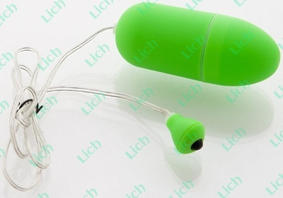 Зеленое виброяйцо 8 см.