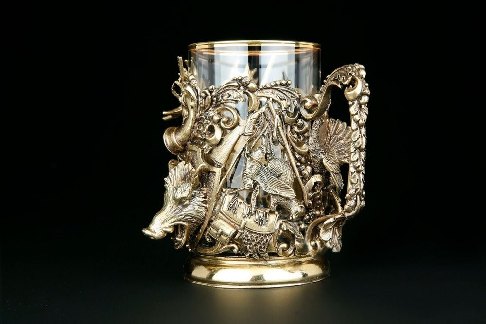 Набор подстаканников "Трофейный" 2шт. в подарочном кейсе