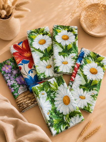 Вафельные кухонные полотенца