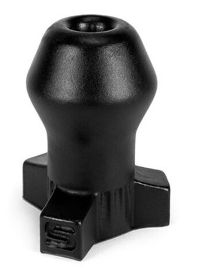 Анальная боеголовка Oxballs Ass Bomb Filler Plug Black S - 7,5 см. (Цвет: черный)