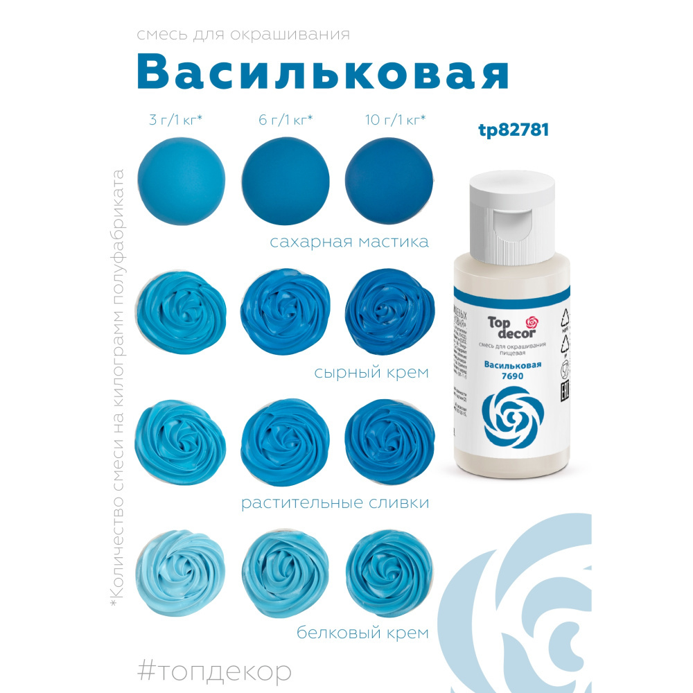 Пищевой краситель гелевый "Васильковый"